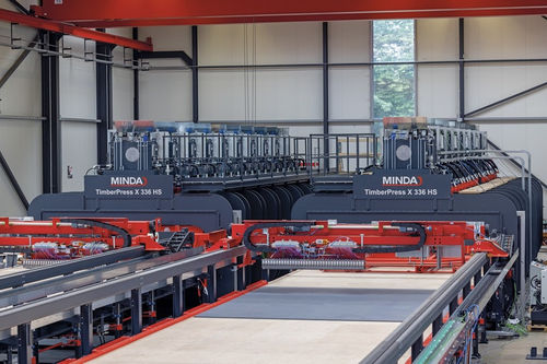Pressa idraulica - TIMBERPRESS X SERIES - MINDA Industrieanlagen GmbH - di laminazione / di processo / di produzione