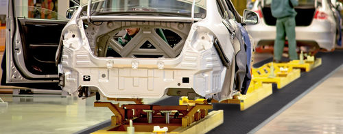 Trasportatore a nastro - MINDA Industrieanlagen GmbH - orizzontale / per veicolo / per l'industria automobilistica