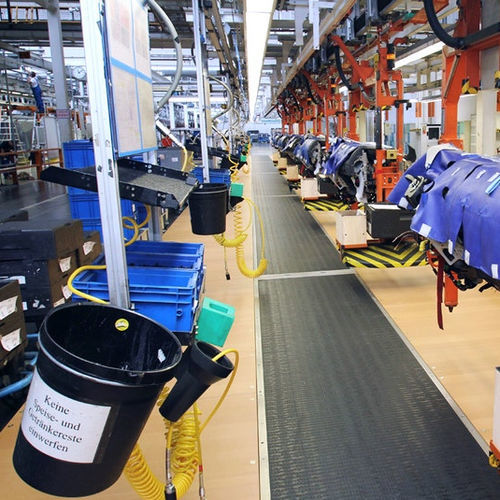 Sistema di trasporto per veicolo industriale - MINDA Industrieanlagen GmbH - per linea di montaggio / a pavimento