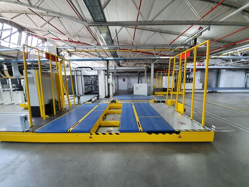 AGV di trasferimento - MINDA Industrieanlagen GmbH - per carichi pesanti / per magazzino / con piattaforma