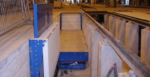 Piattaforma di sollevamento idraulica - MINDA Industrieanlagen GmbH - da officina