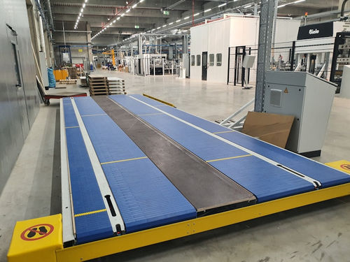 Trasportatore a nastro - MINDA Industrieanlagen GmbH - a catena / orizzontale / da trasporto