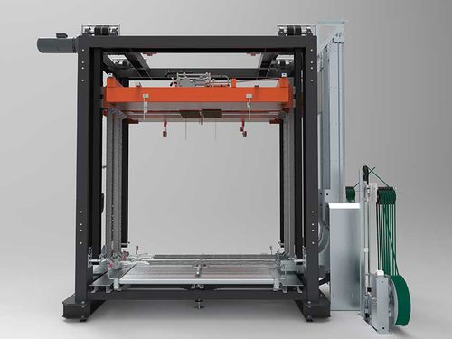 Reggiatrice con pressa - UP5-Aggregat - Pamminger Verpackungstechnik Ges mbH - completamente automatica / di pallets / per nastro in PP-PET