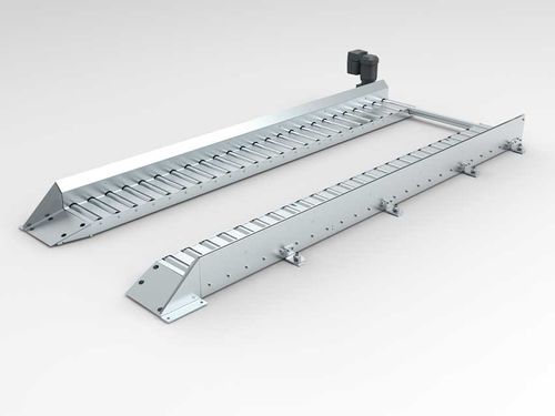 Trasportatore a rulli - Pamminger Verpackungstechnik Ges mbH - orizzontale / d'alimentazione / con motore elettrico