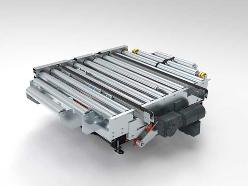 Trasportatore a rulli motorizzati - Pamminger Verpackungstechnik Ges mbH - di trasferimento / di allineamento / per pallet