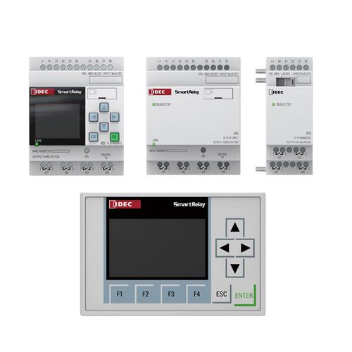 Relè programmabile compatto - FL1F SmartRelay - IDEC - micro / ingressi analogici / uscite relè