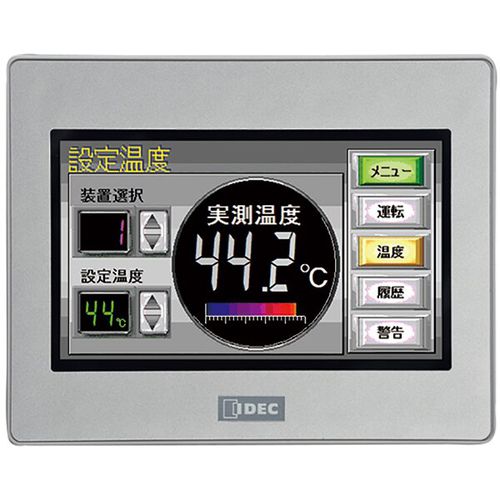 HMI con touch screen - HG1G series - IDEC - ad incastro / 480 x 272 / TFT LCD