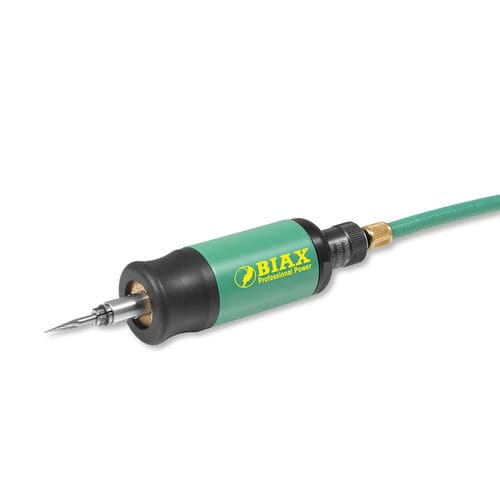 Smerigliatrice pneumatica - TVD 3-100/2 - BIAX - Schmid & Wezel GmbH - a turbina / con scarico anteriore / per sbavatura