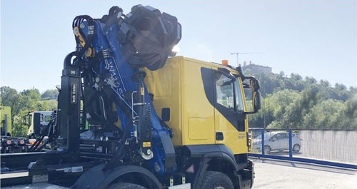Gru montata su camion - W110 S2 - BOB SISTEMI IDRAULICI SPA - pieghevole / di sollevamento / idraulica