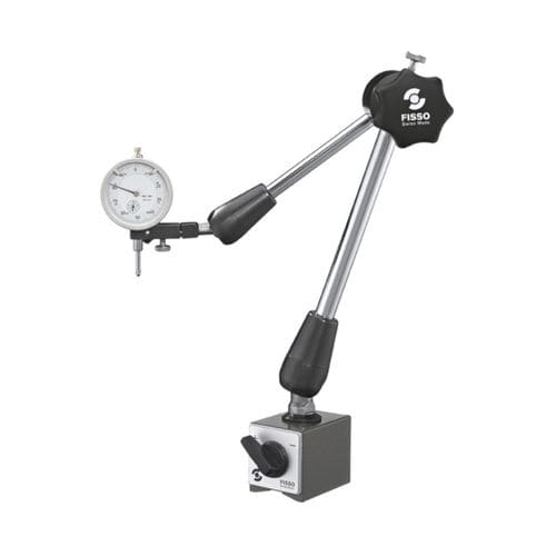Supporto di comparatore articolato - 4400-45 F + SM - Fisso - con base e interruttore magnetici