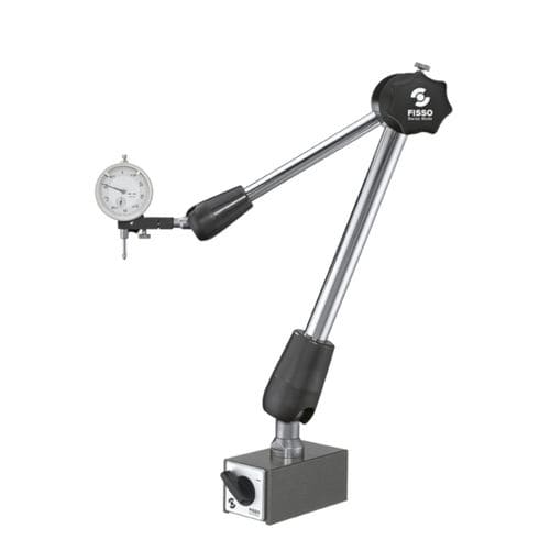 Supporto di comparatore articolato - 6400-63 F + MM - Fisso - con base e interruttore magnetici