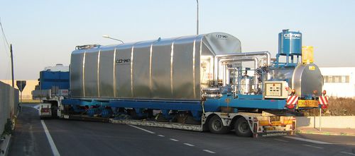 Serbatoio di stoccaggio di bitume - COMAP SRL - per semirimorchio / in metallo / mobile