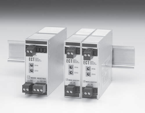 Convertitore isolatore di segnale - 10 - 42 VDC, max. 20 mA | ECT-DIN - Moore Industries