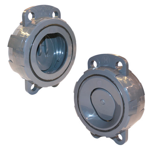 Valvola di ritegno a battente - WCV series - Hayward Industries, Inc. - wafer / in PVC / a molla