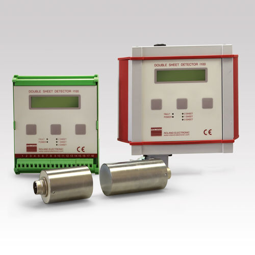 Rilevatore di doppio foglio - I100 - ROLAND ELECTRONIC - di spessore / induttivo / a due sensori