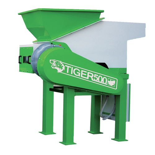 Trituratore monoalbero - TIGER 500 - MONTALBANO SRL - per legno / per cavi / carta
