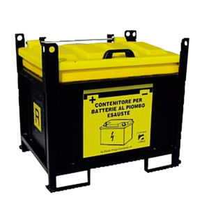 Cassetta in metallo - MB BATTERY - MONTALBANO SRL - per recupero di batterie usate