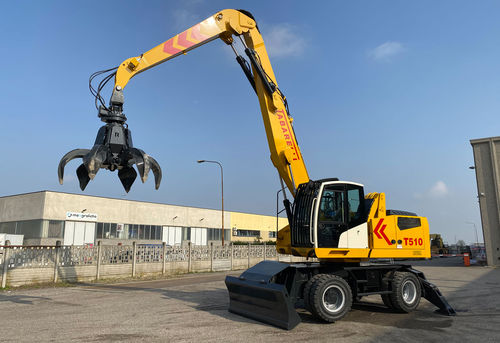 Macchina di movimentazione materiali gommata - T510 - OFFICINA MECCANICA F.LLI TABARELLI SPA - idraulica