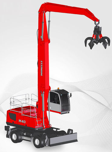 Macchina di movimentazione materiali gommata - M40 - OFFICINE MINELLI SRL - idraulica