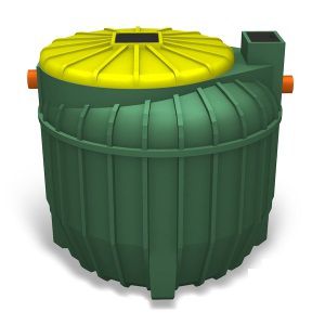 Serbatoio per trattamento di acque reflue - UNDER IMHOFF series - PLASTIC PROGET EUROPEAN SRL - in polietilene a bassa densità LDPE / cilindrico / di raccolta fluido