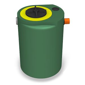 Serbatoio con filtro - CROMAFIL/AN series - PLASTIC PROGET EUROPEAN SRL - per acque reflue / in materia plastica / cilindrico