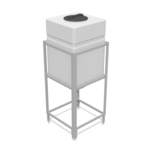 Serbatoio di stoccaggio - KONIKO series - PLASTIC PROGET EUROPEAN SRL - per liquidi / rettangolare / troncoconico