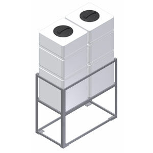 Serbatoio in materia plastica - KONIKO MULTIPLES series - PLASTIC PROGET EUROPEAN SRL - troncoconico / verticale