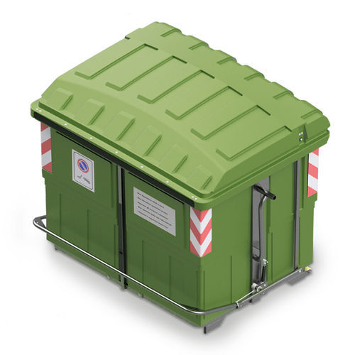 Cassonetto in plastica - ECOMAX 2400 - ROPLAST SRL - per caricamento verticale / per rifiuti urbani