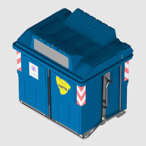Contenitore per rifiuti in plastica - ECOMAX 2400 - ROPLAST SRL - per caricamento verticale / per carta / per raccolta differenziata