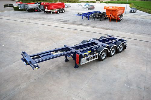 Semirimorchio a pianale - galileo - TECNOKAR TRAILERS SRL - a 3 assi / trainato