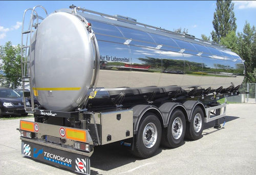 Semirimorchio per cisterna - TMC - TECNOKAR TRAILERS SRL - a 3 assi / trainato