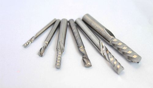 Fresa carburo solido - COMPO series - MECANUMERIC - per materie plastiche / angolo d'elica / a 1 dente