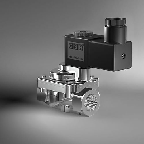 Elettrovalvola a pistone - 51 - GSR Ventiltechnik GmbH & Co. KG - a comando assistito / a 2 vie / NC