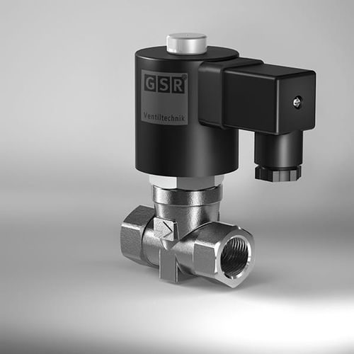 Elettrovalvola ad alta pressione - 46 - GSR Ventiltechnik GmbH & Co. KG - a comando assistito / a 2 vie / NC
