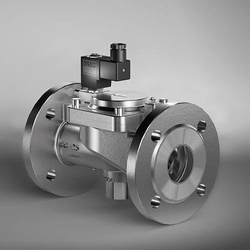 Elettrovalvola per alte temperature - 28TM - GSR Ventiltechnik GmbH & Co. KG - a comando assistito / a 2 vie / NC