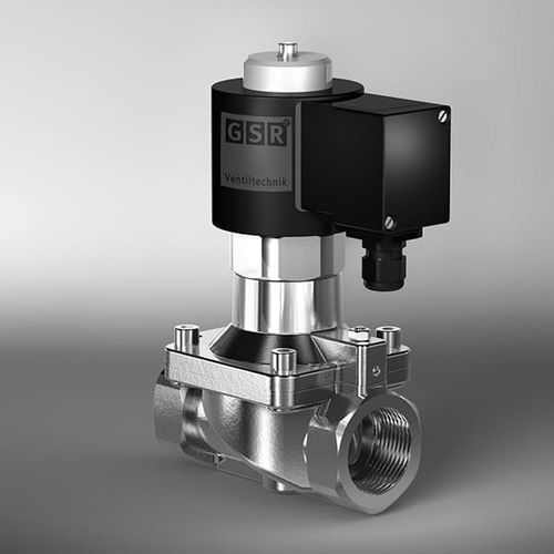 Elettrovalvola per alte temperature - 43TM - GSR Ventiltechnik GmbH & Co. KG - a comando assistito / a 2 vie / NC