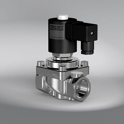 Elettrovalvola per alte temperature - 35TH - GSR Ventiltechnik GmbH & Co. KG - a comando assistito / a 2 vie / NC