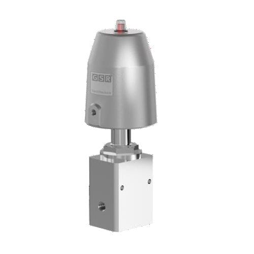 Valvola ad alta pressione - 1/041 PN - GSR Ventiltechnik GmbH & Co. KG - a pistone / a comando pneumatico / per gas