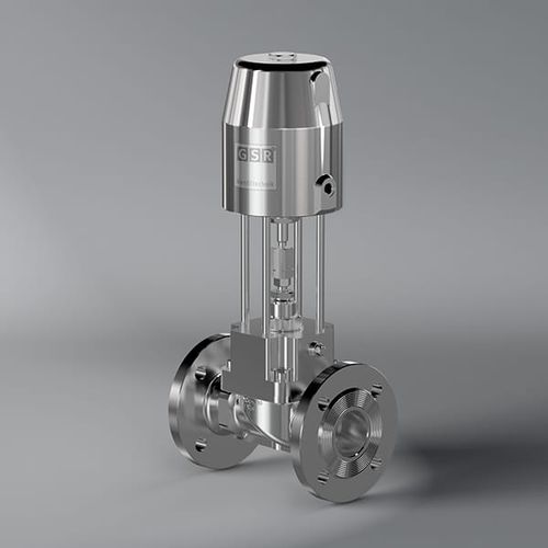 Valvola per alte temperature - 2/640 - GSR Ventiltechnik GmbH & Co. KG - a otturatore / a comando pneumatico / per gas