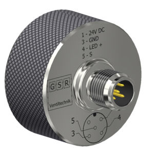 Sensore di posizione lineare - GSR Ventiltechnik GmbH & Co. KG - senza collegamento meccanico / magnetico / induttivo