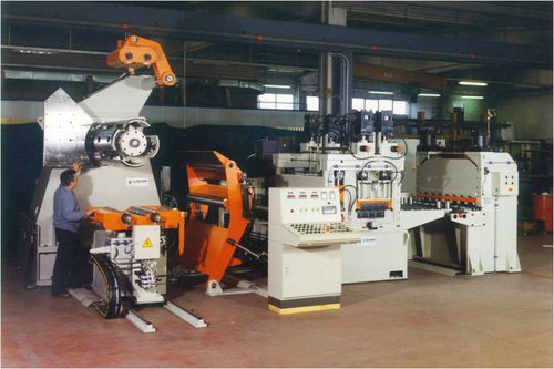 Linea di taglio trasversale ad azionamento manuale - CISAM IMPIANTI s.r.l. Press Feeding Equipment - di nastri metallici