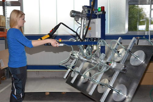 Ventosa di sollevamento girevole a 90° - AERO-LIFT - per lastra di vetro / per lamiera / per foglie di bosco