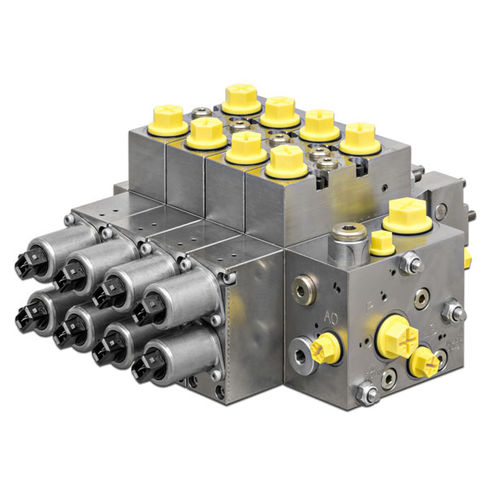 Distributore idraulico a cassetto - APV 10 - Fluitronics GmbH - con azionamento manuale / azionato tramite solenoide / elettroidraulico