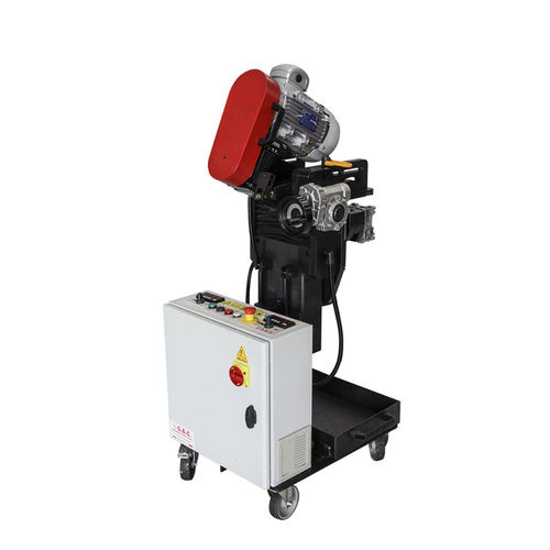 Smussatrice elettrica - MULTIEDGE80 - G.B.C. Industrial Tools S.p.A. - mobile / per cavo rotondo / ad angolo regolabile