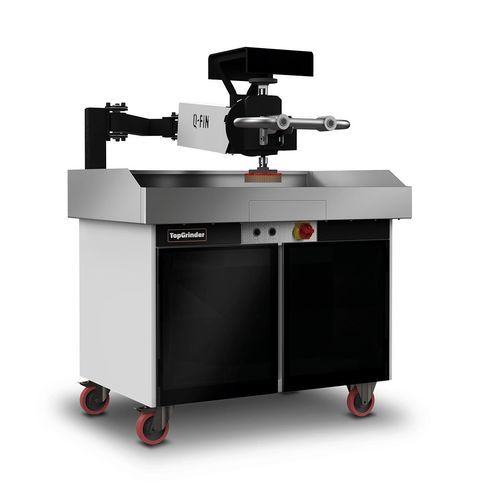 Rettificatrice per pezzi da lavorare - TopGrinder - Q-Fin Quality Finishing Machines - ad azionamento manuale / portatile
