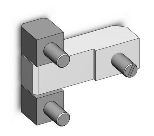 Cerniera in acciaio - 0.54.0105.0 - Steinbach & Vollmann  GmbH & Co.KG - avvitabile / per porta