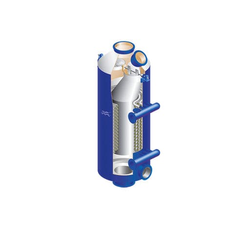 Riscaldatore per gas di scarico - Aalborg EX - Alfa Laval - a circolazione / a vapore