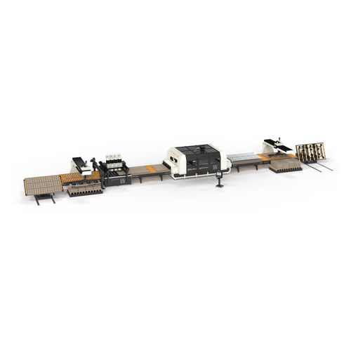 Linea di finitura da spazzolare - Waterjet Corporation s.r.l. - per pietra / automatica