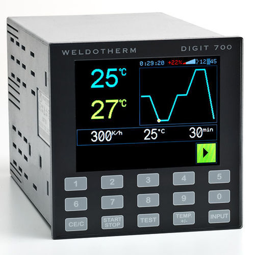 Controllore di temperatura con doppio display a LED - DIGIT 700 - Weldotherm GmbH - tecnologia / programmabile / di riscaldamento