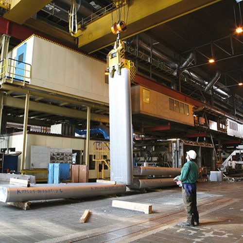Pinza per sollevamento per lastra - WIMO-Hebetechnik GmbH - verticale / meccanica